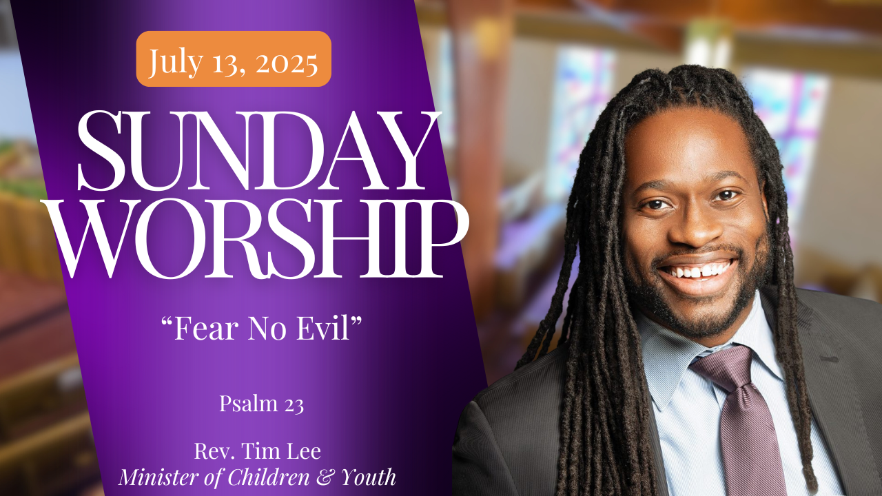 Rev. Tim Lee and title of sermon